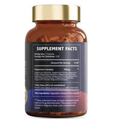 Totaria 12-in-1 Magnesium Complex 700mg - Supplement with Glycinate Citrate Malate Oxide Taurate Aspartate Orotate, Vegan Capsules for Muscle, Heart, and Relaxation Support