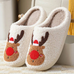 Merry Christmas - Moose Slippers