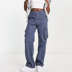 Adjustable Straight Fit Cargo Pants