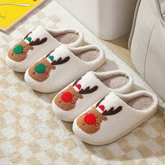 Merry Christmas - Moose Slippers