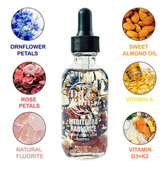 Mediterra Radiance Cornflower Rose Body Oil