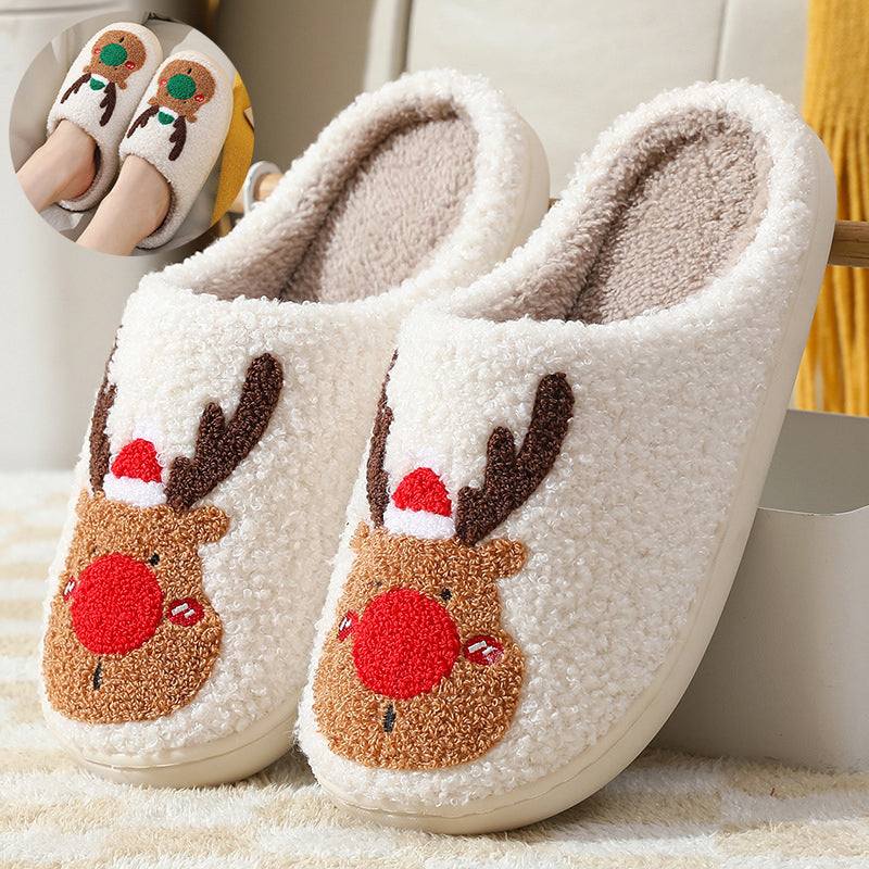 Merry Christmas - Moose Slippers