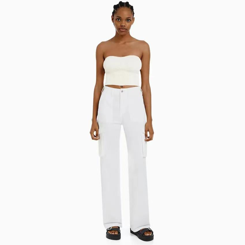 Adjustable Straight Fit Cargo Pants